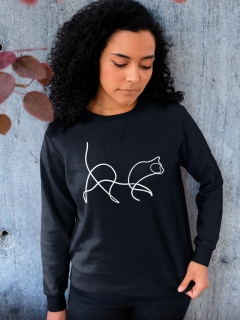 SWEATSHIRT CAT ONE LINE