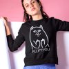 SWEATSHIRT CU PISICI FLUFF YOU