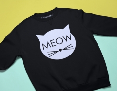 SWEATSHIRT MEOW CLASIC NEGRU 2