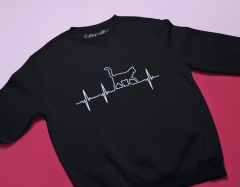 SWEATSHIRT NEGRU CAT PULSE 2