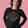 SWEATSHIRT PISICI INDRAGOSTITE NEGRU