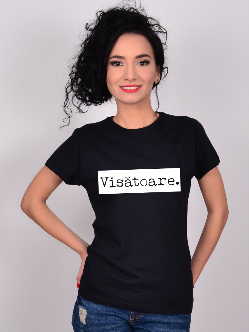 Tricou Negru Visatoare Sale