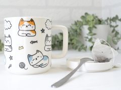 CANA CU PISICI COLORATE SI CAPAC CU LINGURITA SARA DETALIU