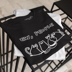TRICOU NEGRU EW PEOPLE DETALIU