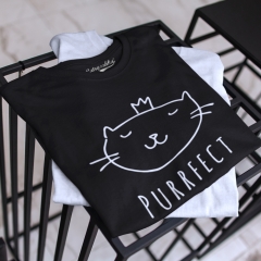 TRICOU PURRFECT PRINCESS CAT NEGRU DETALIU