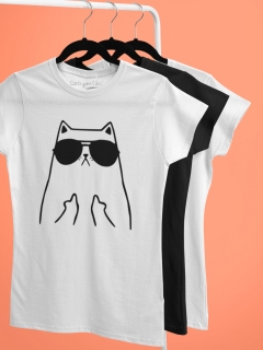 TRICOU ZAT DAMA ALB DETALIU