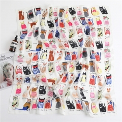 ESARFA CU PISICI ALBA