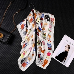 ESARFA CU PISICI ALBA 3