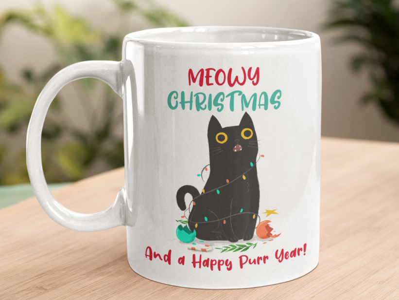 Cana Craciun Meowy Christmas