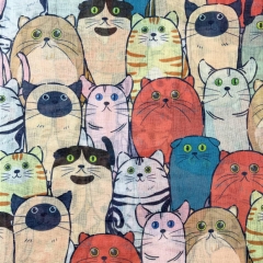 ESARFA CU PISICI CUPCAKE LUST DETALIU