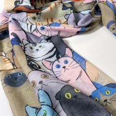 ESARFA CU PISICI SUMMER SAND DETALIU 1