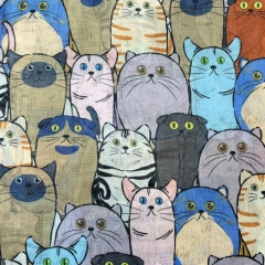 ESARFA CU PISICI SUMMER SAND DETALIU