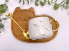 CANA CU PISICA SI FARFURIE BAMBUS ALBA 2