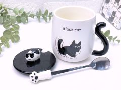 CANA PISICA BLACK CAT DETALIU