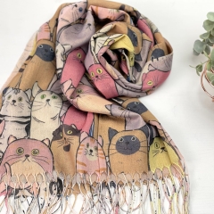 ESARFA CU PISICI ABYSSINIAN 2