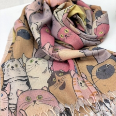 ESARFA CU PISICI ABYSSINIAN 3