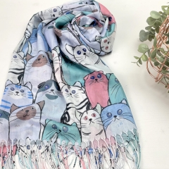 ESARFA CU PISICI FRESH MINT