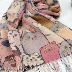 ESARFA CU PISICI SIAMESE 2