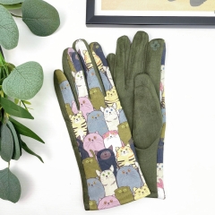 MANUSI KAKI CU PISICI COLORATE