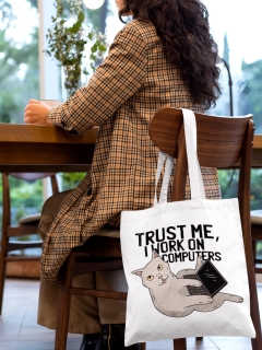 SACOSA PISICA TRUST ME DETALIU