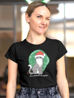 TRICOU CRACIUN PISICA OH CHRISTMAS TREE