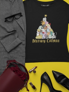TRICOU CRACIUN PISICI MEOWY CATMAS 2