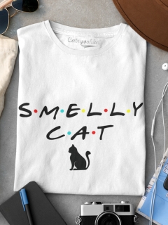 TRICOU PISICA FRIENDS SMELLY CAT ALB 2