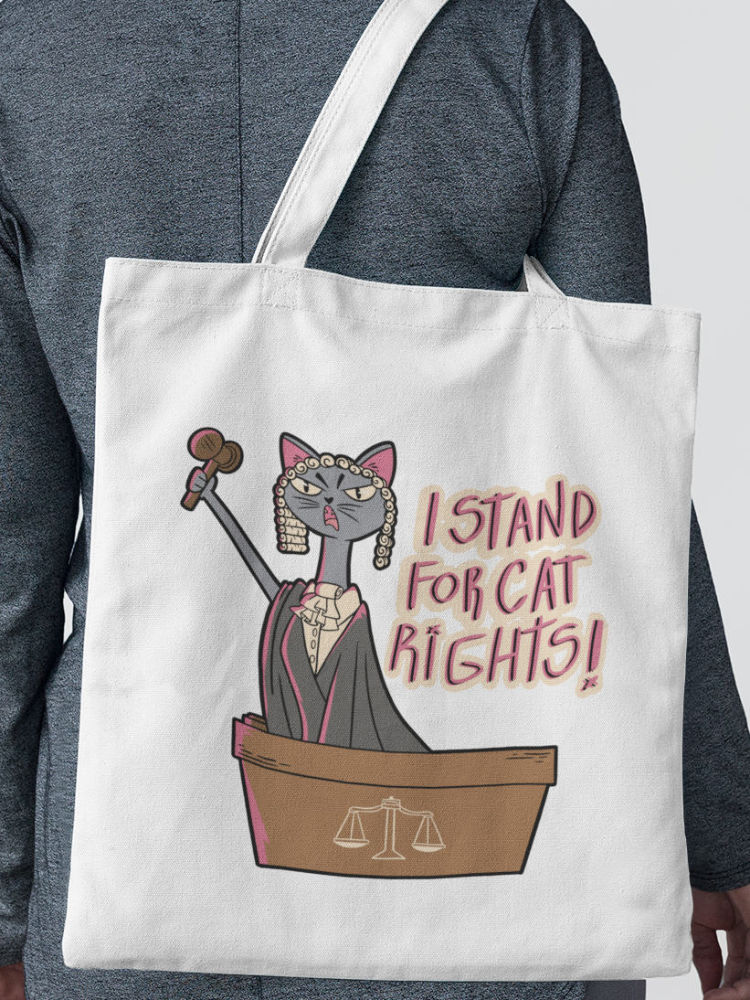 Sacoșă I Stand for Cat Rights