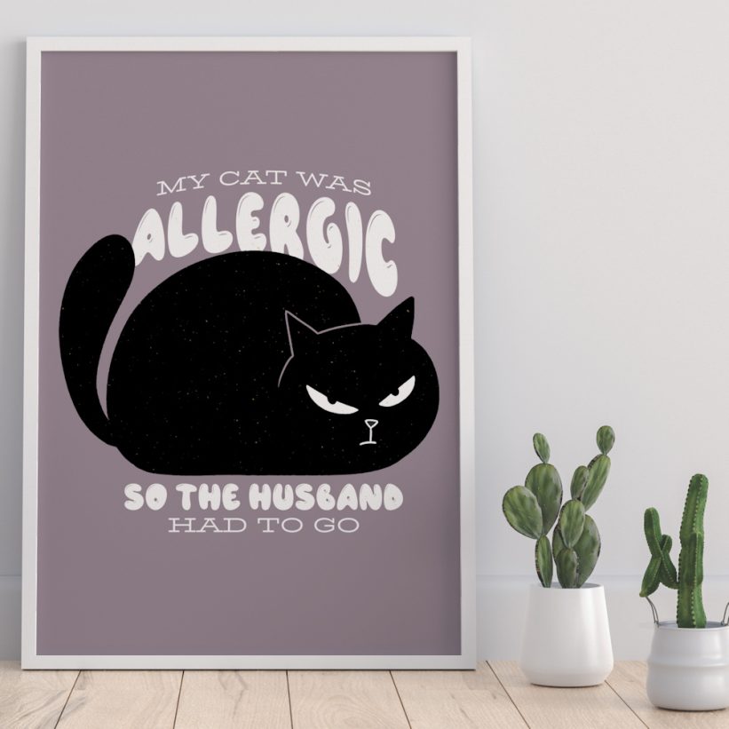 Tablou cu Pisică Allergy