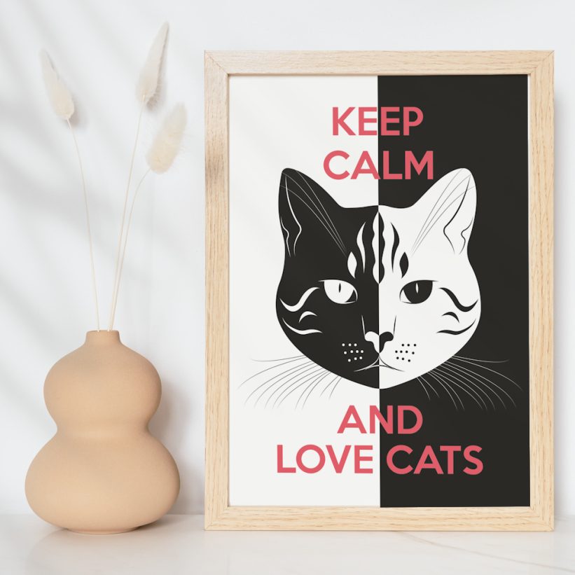 Tablou cu Pisică Keep Calm