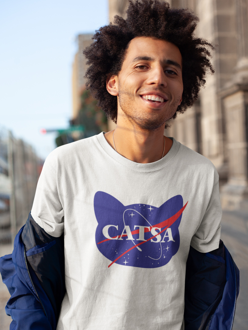 Tricou Barbati Alb Catsa