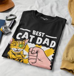 TRICOU BEST CAT DAD EVER NERGU 2