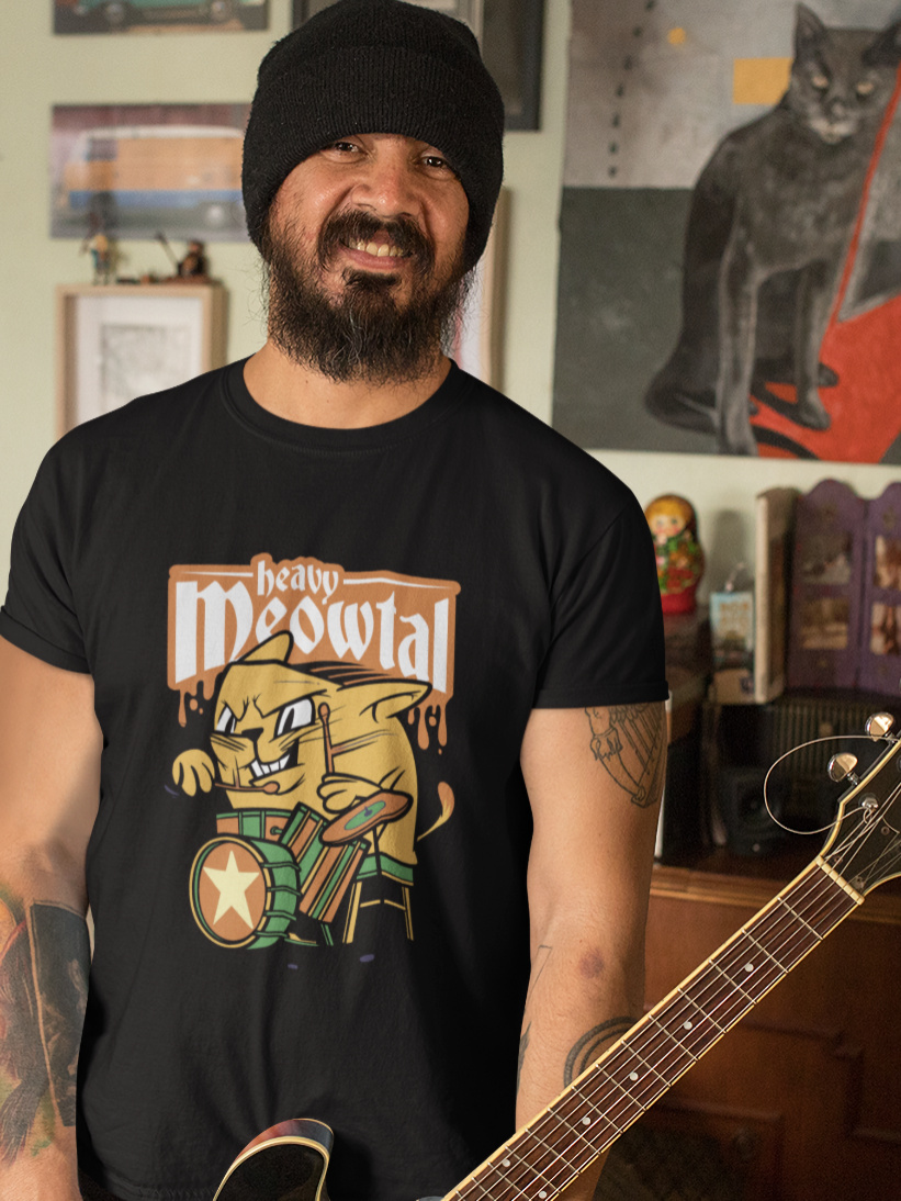 Tricou Barbati Heavy Meowtal