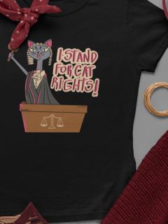 TRICOU PISICA JUDECATOR I STAND FOR CAT RIGHTS 2