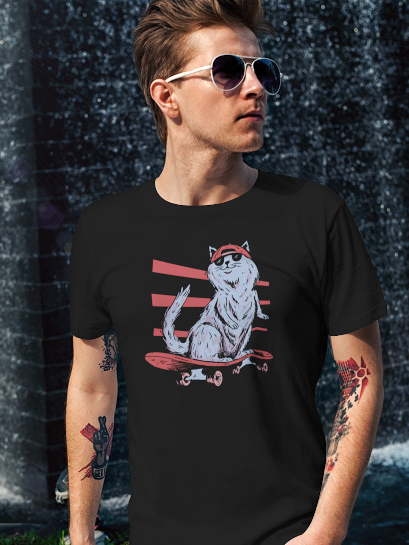 Tricou Barbati Cat Skater