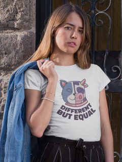 TRICOU VEGAN DIFFERENT BUT EQUAL