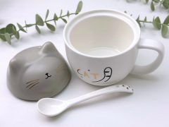 CEASCA CU CAPAC PISICA GRI