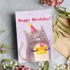 Felicitare cu Pisici Happy Birthday Watercolor