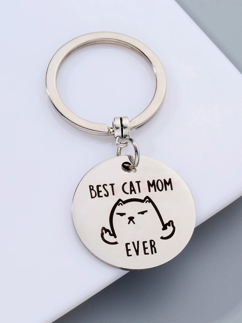 Breloc Pisică Best Cat Mom Ever