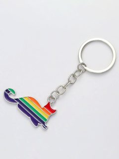 BRELOC PISICA RAINBOW