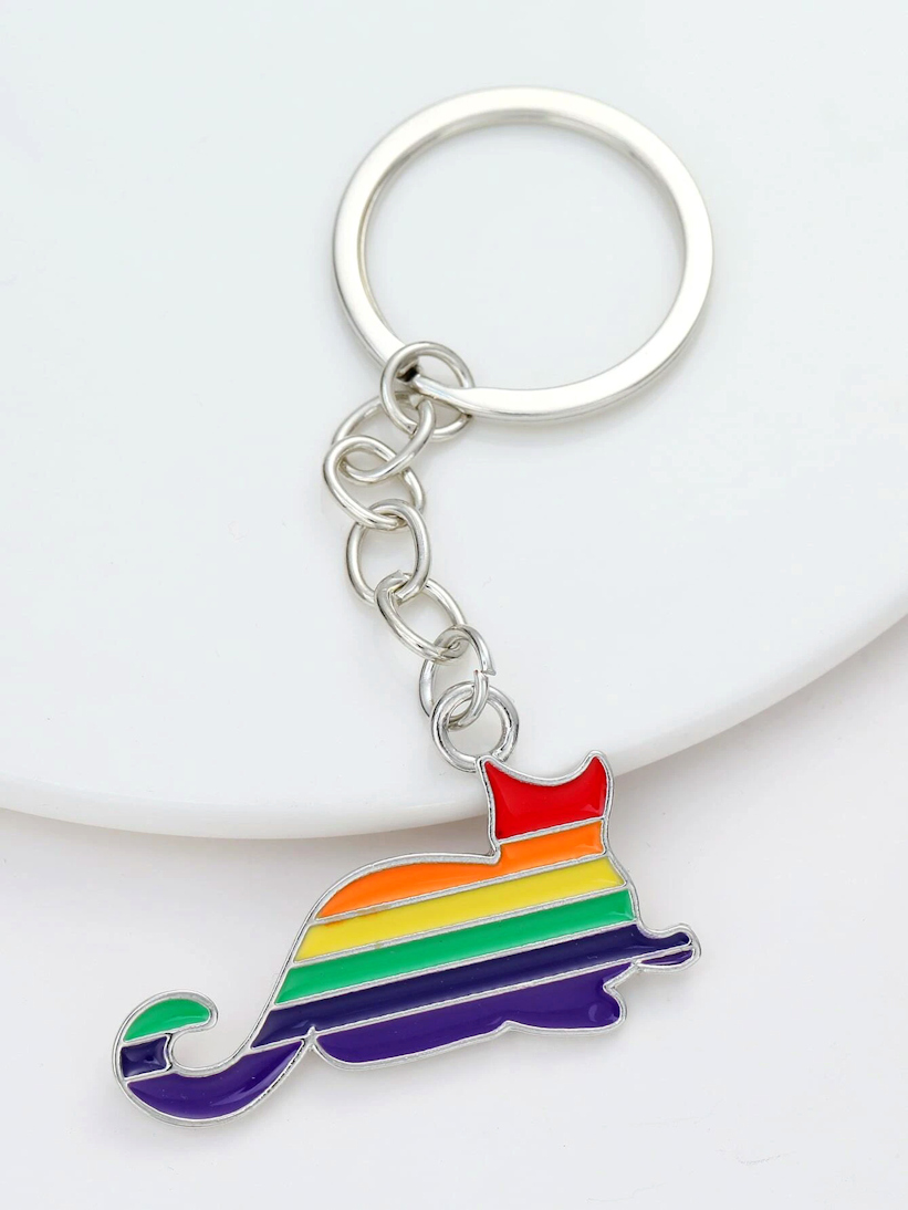 Breloc Pisică Rainbow