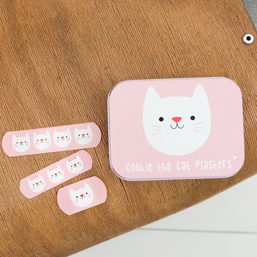 Plasturi în cutie metalică Cookie the Cat