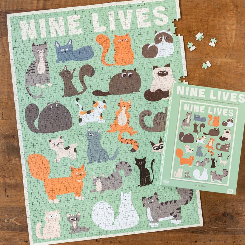 Puzzle 1000 Piese Pisici Nine Lives