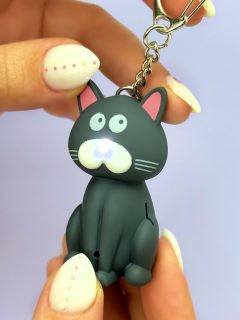 BRELOC MIORLAITOR PISICA GRI INCHIS