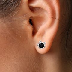 CERCEI PISICA BLACK CRYSTAL