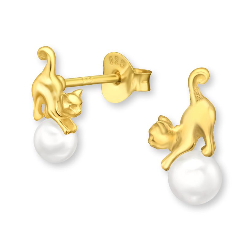 Cercei Pisică Golden Pearl