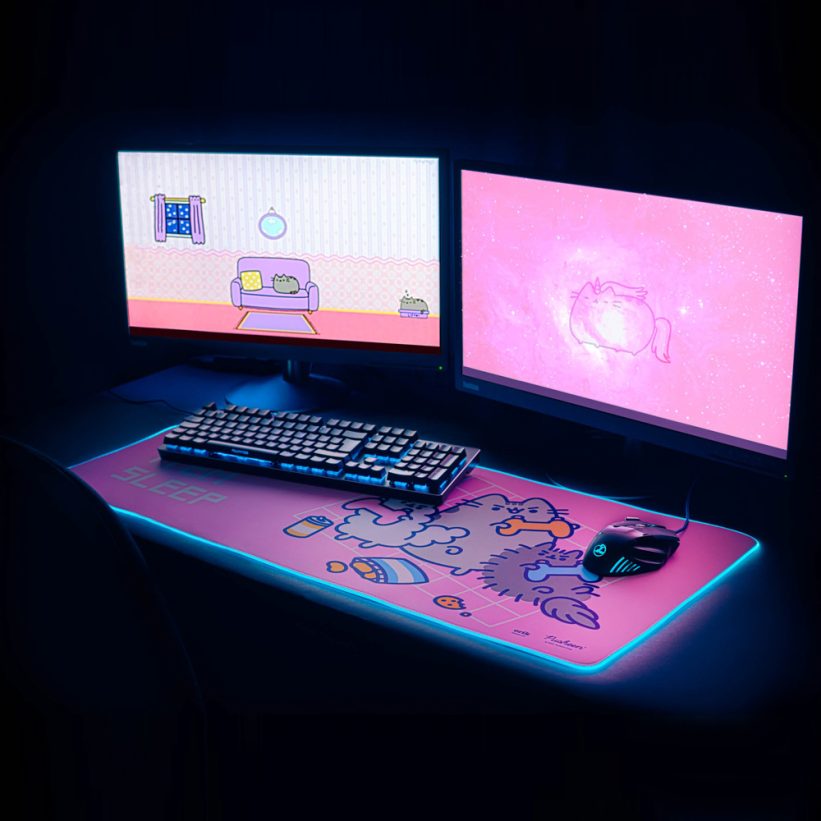 Mouse Pad LED RGB Gaming Pusheen