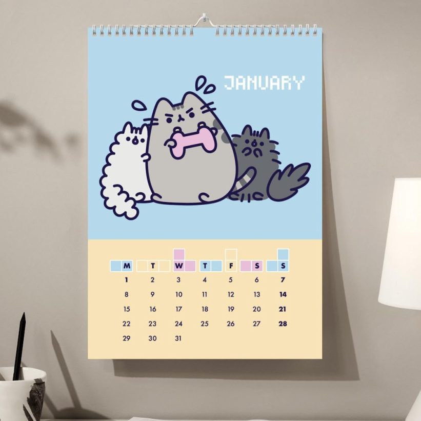 Calendar de Perete Pusheen 2024