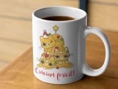 CANA CU PISICI CRACIUN FERICIT