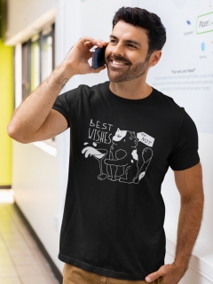 TRICOU BARBATI BEST WISHES OR NOT BLACK